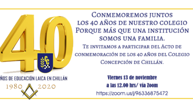Acto del Cuadragésimo Aniversario del Colegio Concepción de Chillán