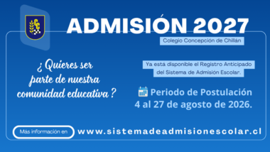 Admisión 2027